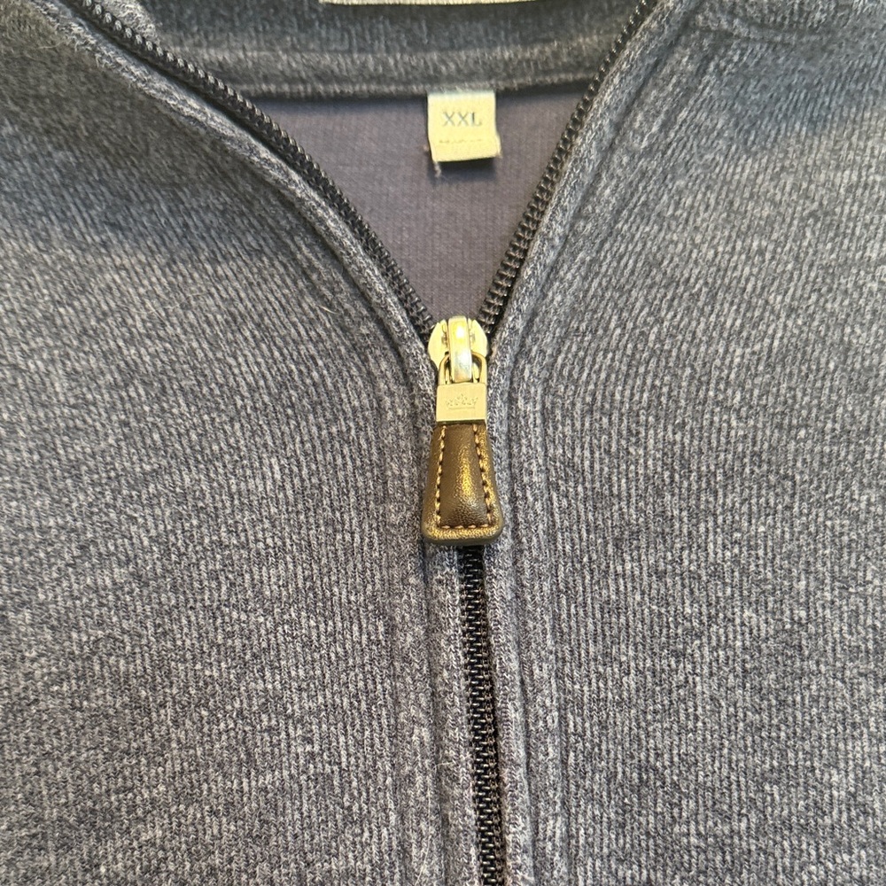 Peter Millar Navy Zip-Up Sweater - Picture 3 of 6